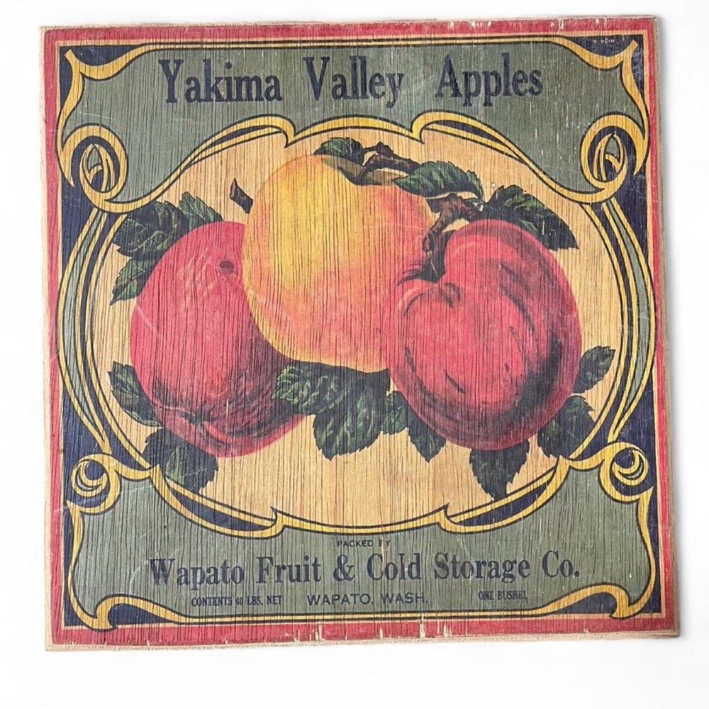 Vintage Yakima Valley Apples Sign